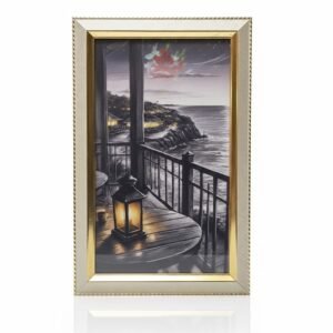 Coastal Night Scene Art