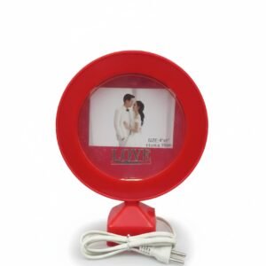 Electric Rotating "LOVE" Photo Frame - Red Circular LED Display (4x6 inch)