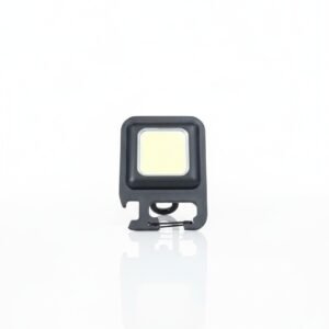 Mini COB LED Keychain Light with Bottle Opener & Carabiner - Rechargeable Portable Utility Flashlight