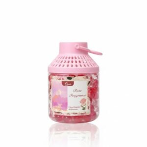 Rose Fragrance Crystal Gel Bead Air Freshener - Long-Lasting Home Fragrance Jar