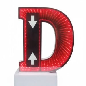 Infinity Mirror LED Letter D